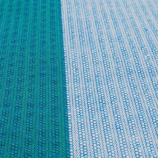 阿波しじら【木綿 反物】ツートーン ターコイズ×フレッシュ