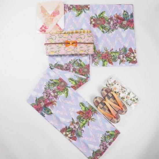 モダン着物小物梅屋　セオアルファ　ポリエステル　浴衣　夜空　Lサイズ セオ・アルファプレタ浴衣【夜空】ブライト S - モダン着物小物 梅屋