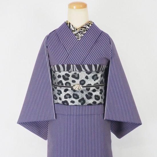 高級博多織 兵児帯 梅屋×博多織4way兵児帯【レオパードスター】ホワイト×ゴールド