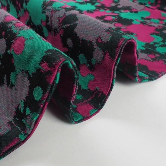 西陣織名古屋帯【スプラッシュペイント】ピンク×グリーン - モダン着物