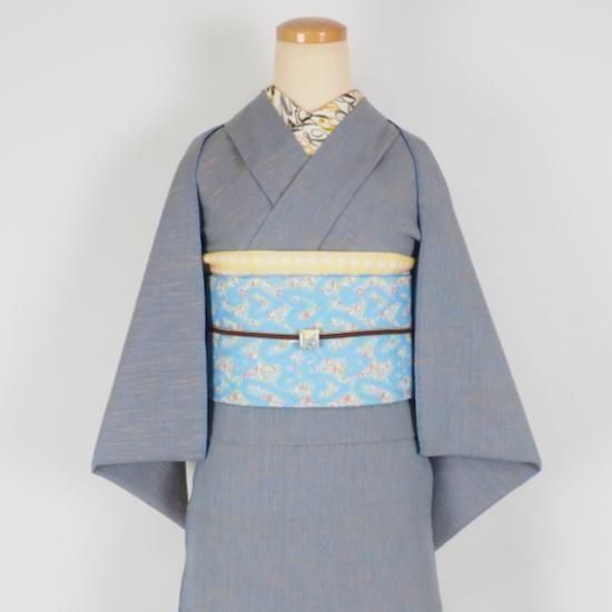 久留米絣(中厚地)反物【無地】クラウディスカイ - モダン着物小物 梅屋