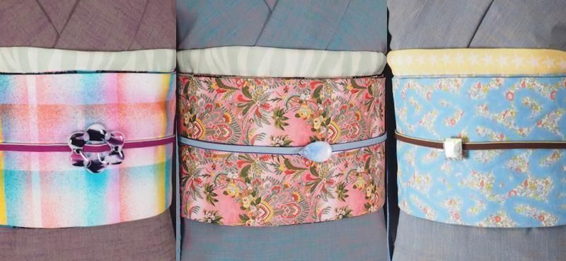 着こなしにカラフルなアクセントを。リバティプリントの半幅帯/名古屋帯が入荷しました!