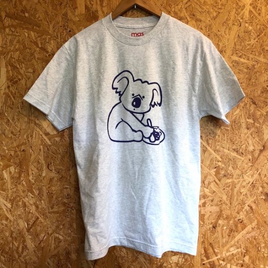 谷口カレー×mas. コアラTシャツ（ASH×PURPLE） - FOLK old book store