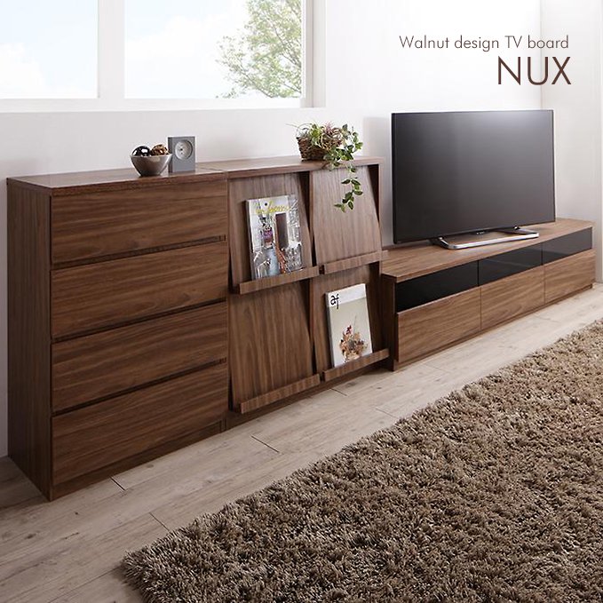 ウォールナットデザインシンプル家具【NUX】[テレビボードW140/180] - おしゃれなインテリア家具ショップCCmart7