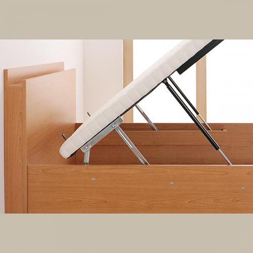 搬入しやすい分割式床板！大容量収納跳ね上げ式ベッド【FRG】 【15】