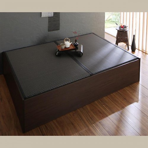 日本製・安心の品質！床板下が全て収納スペース！ワイドサイズ連結式ファミリー畳ベッド【HMR】 【14】