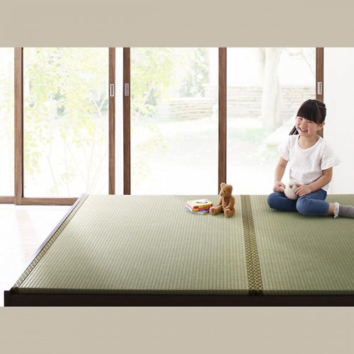 日本製・安心の品質！床板下が全て収納スペース！ワイドサイズ連結式ファミリー畳ベッド【HMR】 【5】