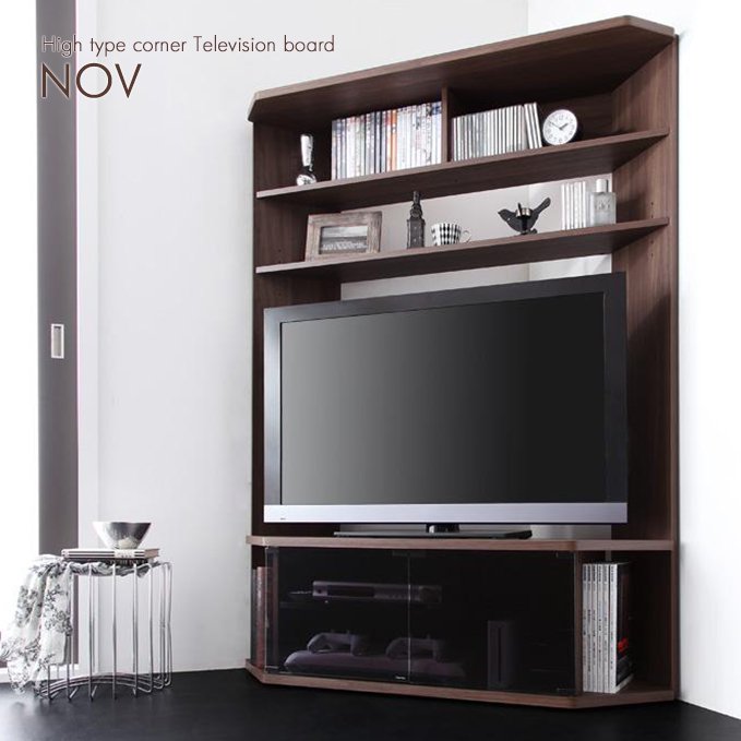コーナー置きテレビ台【NOV】（ハイタイプ） - おしゃれなインテリア家具ショップCCmart7