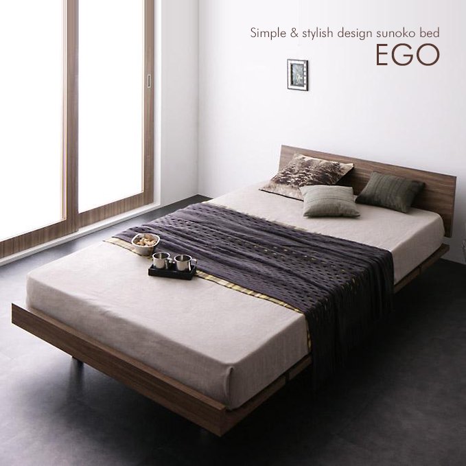 シンプルデザインローベッド【EGO】 - おしゃれなインテリア家具