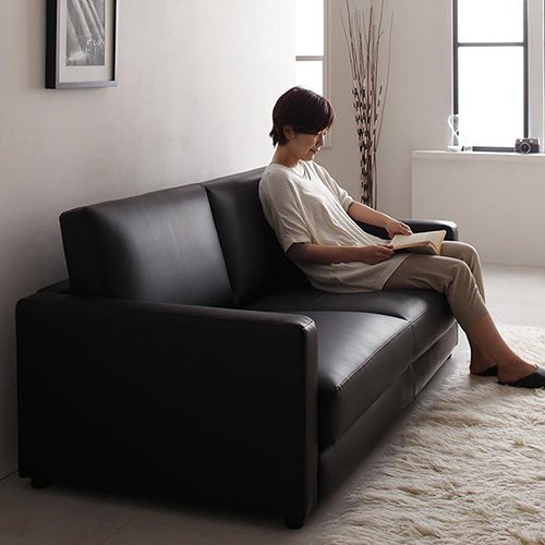 シンプルデザイン・折りたたみ式ソファベッド【LIS】（肘掛け付き） - おしゃれなインテリア家具ショップCCmart7