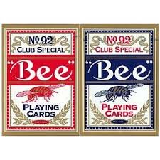 Bee (ビー) [ポーカーサイズ] 【レッド / ブルー】 1ダース - トランプ 