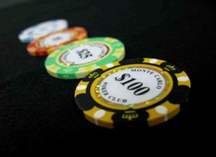 モンテカルロ・ポーカーチップ＜100＞黒 ２５枚セット - トランプ通販 