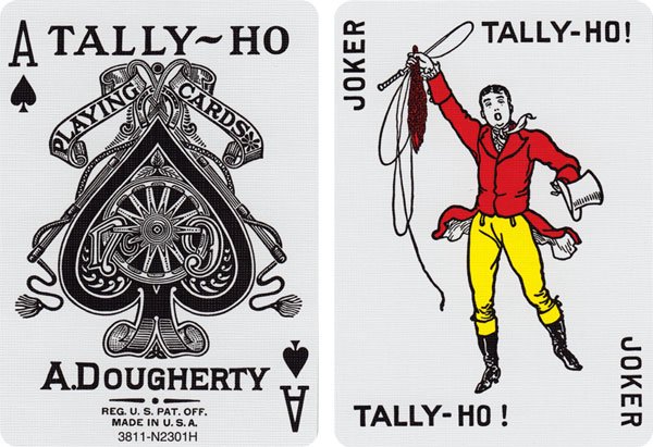 TALLY-HO (タリホー) ファンバック [ポーカーサイズ] 【レッド / ブルー】