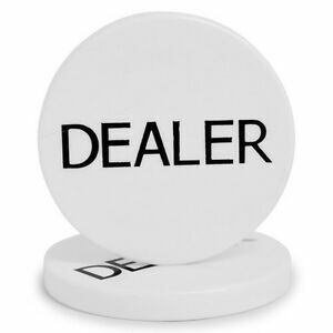 ディーラーボタン（白） - トランプ通販・カジノ・ポーカーチップ