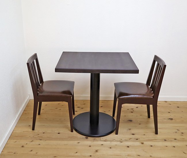 飲食店用 2人用テーブル椅子セット,コンパクト木製ダイニングテーブ 