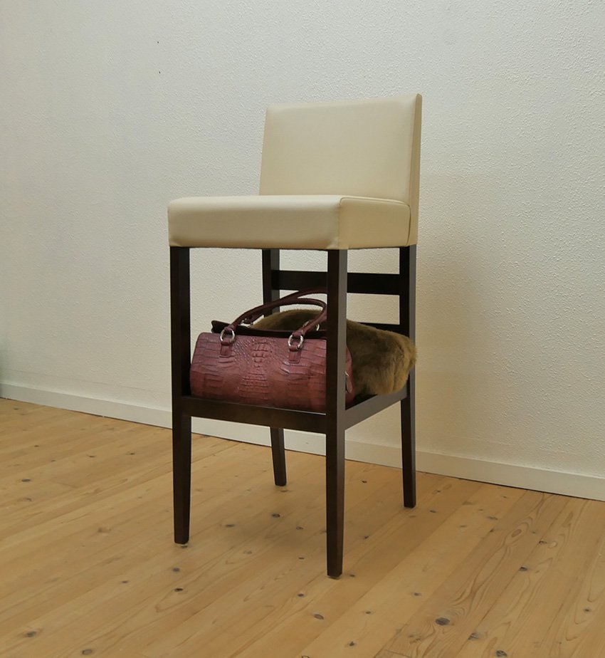 棚付き椅子 業務用カウンターチェア バーチェア 木製 スタンド 手荷物