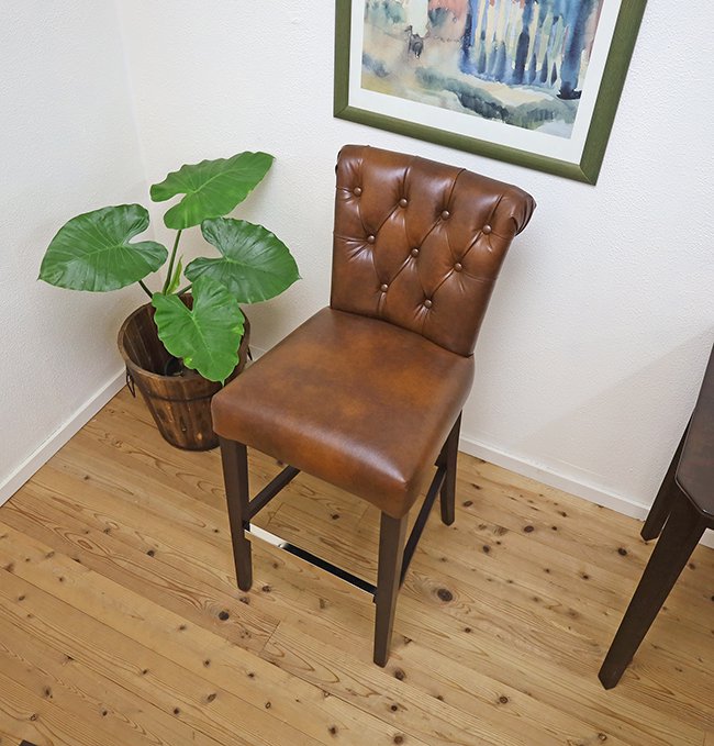 飲食店用カウンターチェア  耐久性のある椅子 座面高76cm 業務用カウンターチェア 木製カウンターチェア