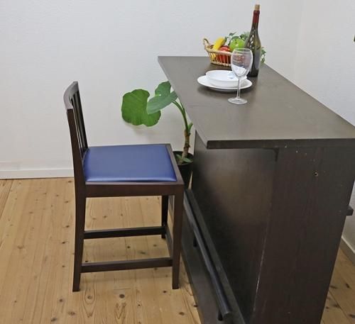 業務用カウンターチェア バーチェア 座面高55cm 木製 スタンド /BAR