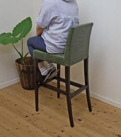 業務用カウンターチェア 座面高77cm 強度のある椅子 バーチェア 座面高