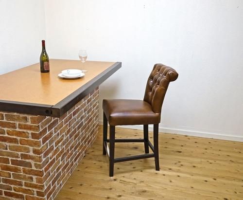 業務用カウンターチェア 座面高65cm 強度のある椅子 バーチェア