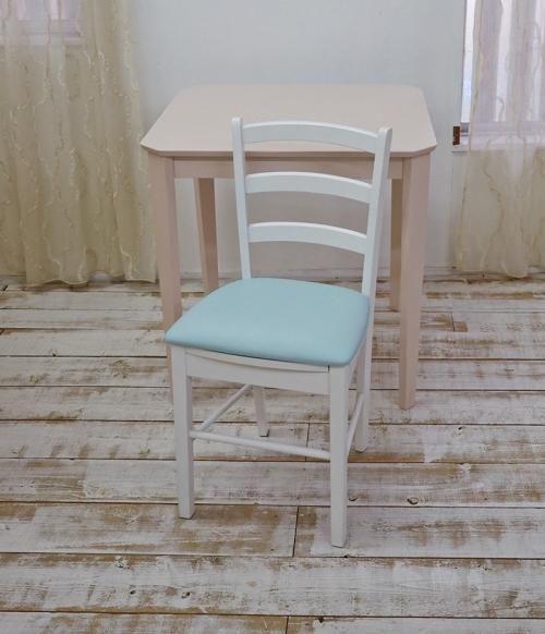 座面高50cm 木製チェア 白い椅子 業務用軽い椅子 こげ茶色 店舗用 座面