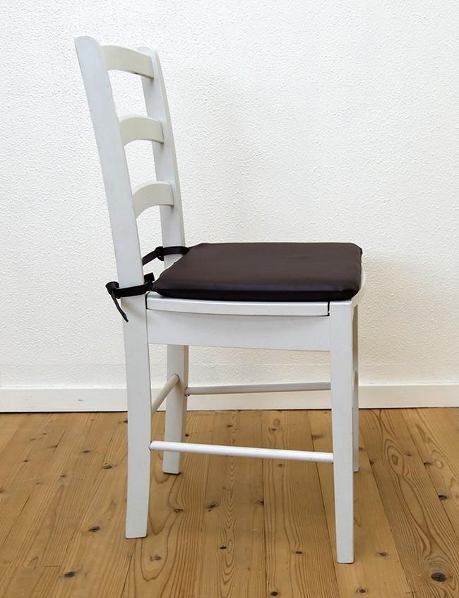 即日出荷可能 白い木製チェア ダイニングチェア 白色 店舗用 座面高