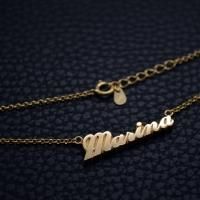 197.Marina ゴールドメッキ ニューヨーク書体 制作実績