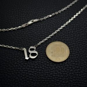 273.ナンバーネックレス【18】オールドイングリッシュ 制作実績