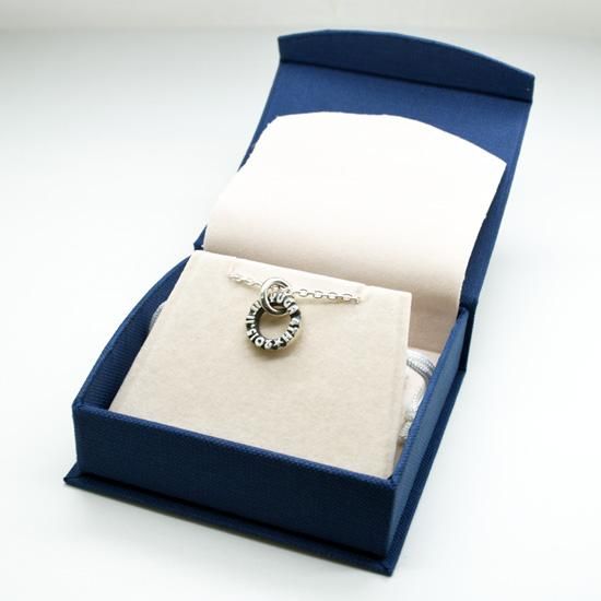 シルバーアニバーサリーリングペアネックレス | ロジウムメッキ