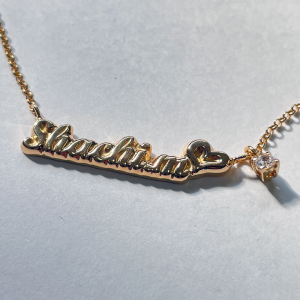491Shachi.m ネームレタードネックレス製作実績