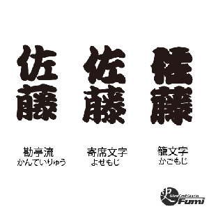 【佐藤】書体見本