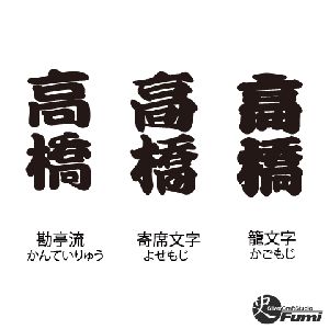 【高橋】書体見本