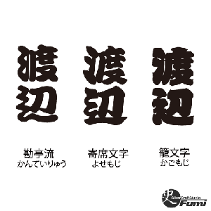 【渡辺】書体見本