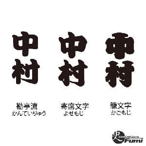 【中村】書体見本