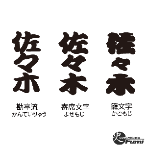 【佐々木】書体見本