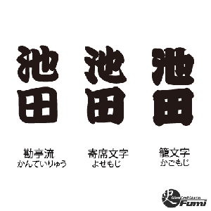 【池田】書体見本