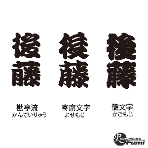 【後藤】書体見本