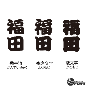 【福田】書体見本