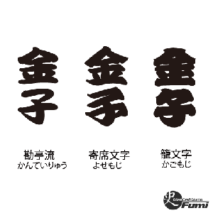 【金子】書体見本
