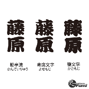 【藤原】書体見本
