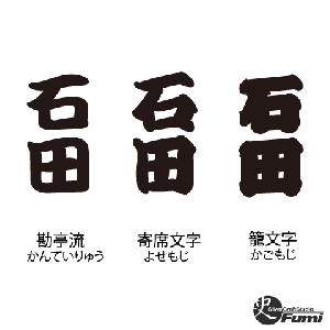 【石田】書体見本