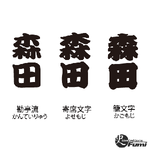 【森田】書体見本