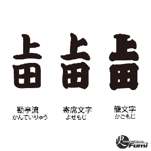 【上田】書体見本