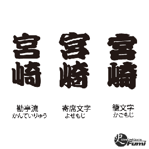 【宮崎】書体見本