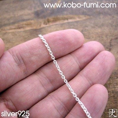 ▼40/45/50/60cm★太さ1.8ミリ【極細チェーン】silver925製