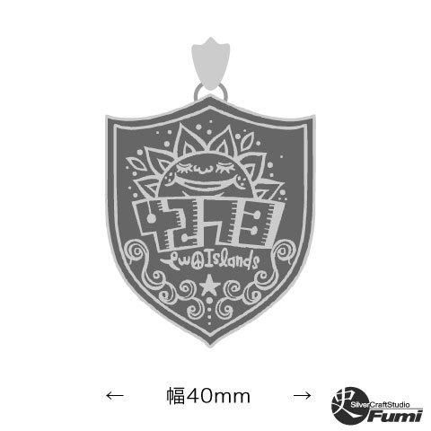 ■オリジナルロゴネックレス幅40mm【XXL】オーダーメイド製作 ※チェーン別売