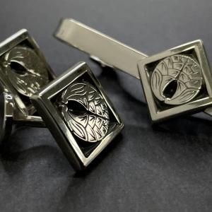 家紋カフスボタン・ネクタイピンの製作実績 - 工房史 プレゼント