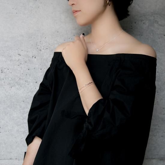 ピンクゴールドめっき名前入れブレスレット オーダーメイド製作通販