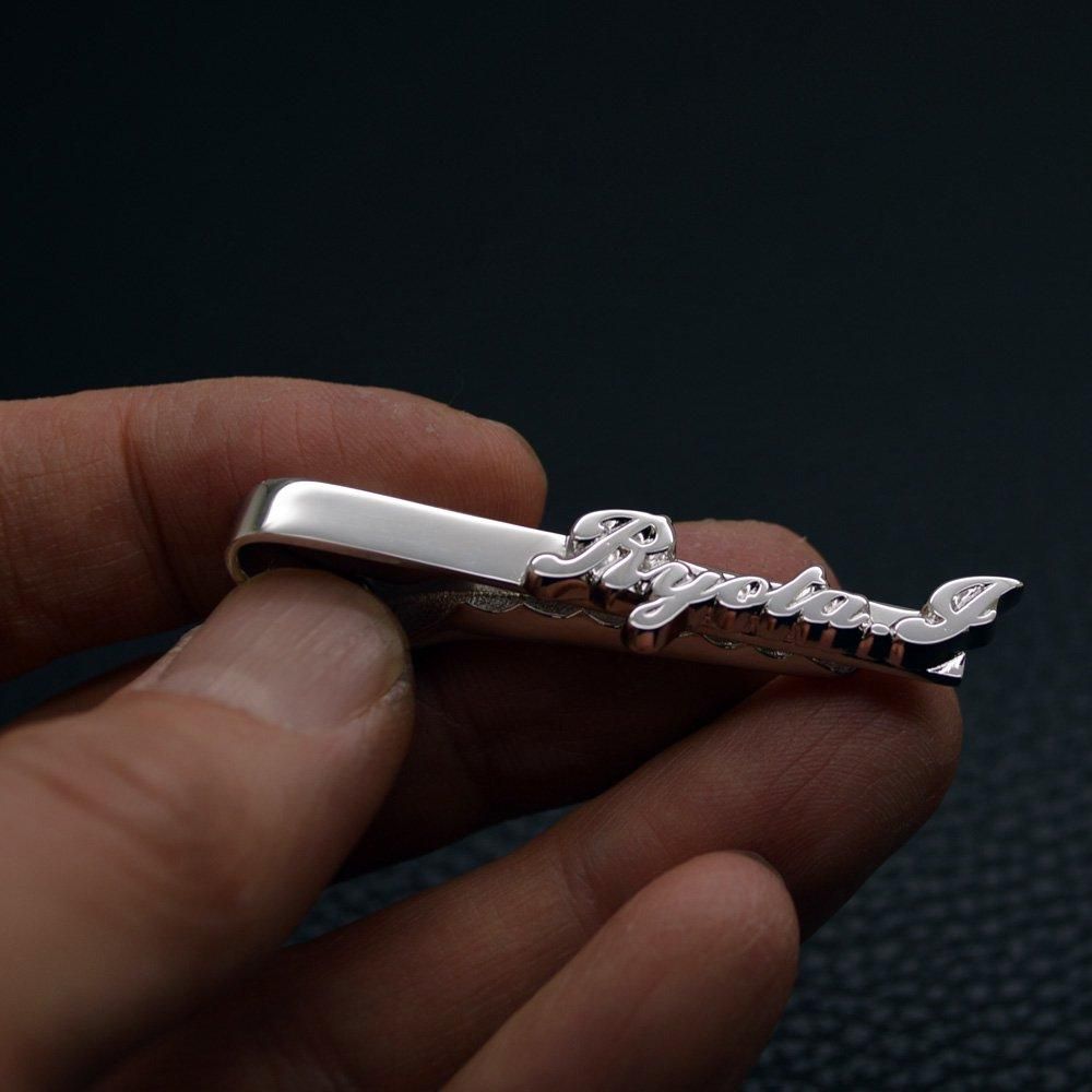 ■銀製 オーダーメイド・ネームネクタイピン プレゼントに一番人気の定番になります<img class='new_mark_img2' src='https://img.shop-pro.jp/img/new/icons32.gif' style='border:none;display:inline;margin:0px;padding:0px;width:auto;' />