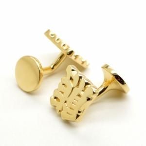 ■お好きな漢字オーダーメイドカフスボタン(銀製 18金ゴールドメッキ)